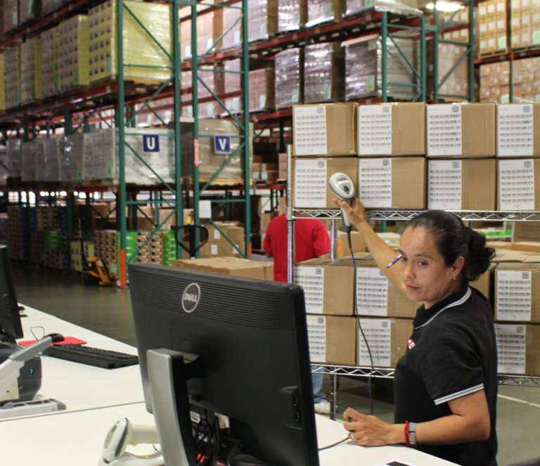 Retail production line worker