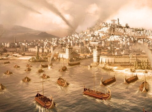 ancient greek port