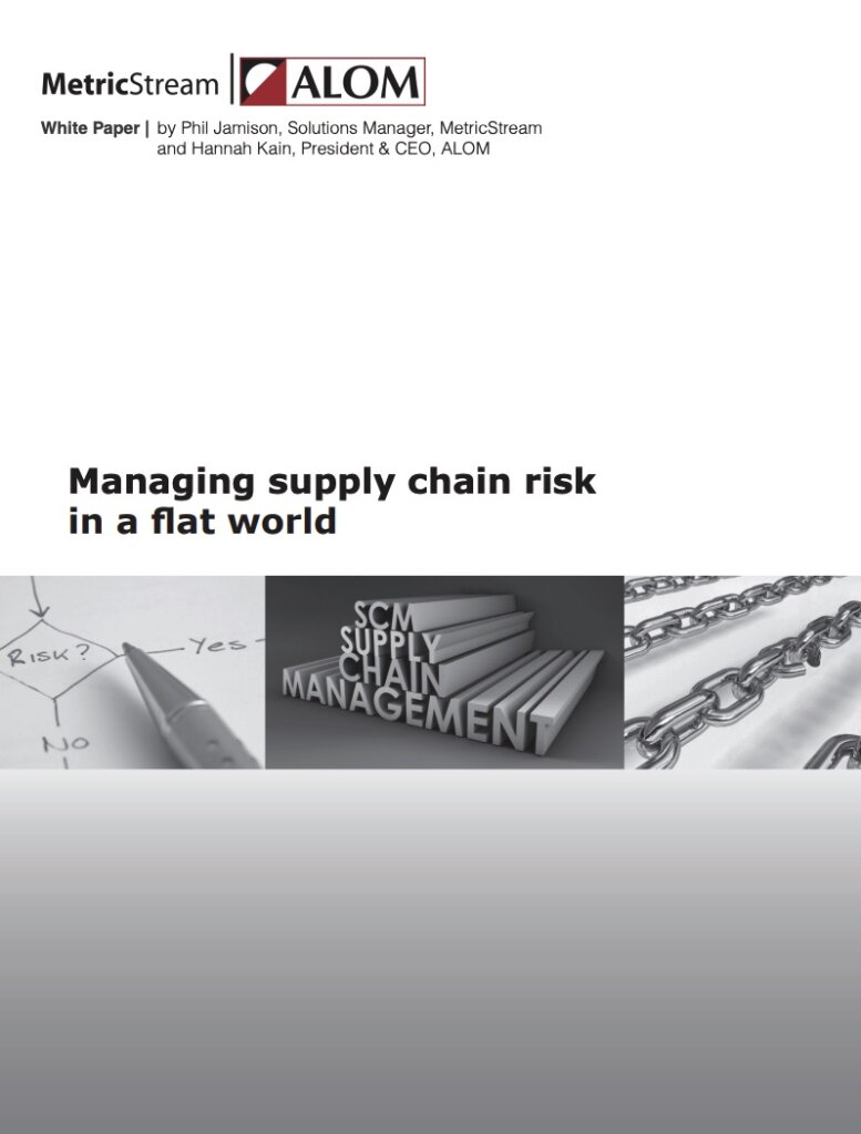 Managing supply chain risk in a flat world