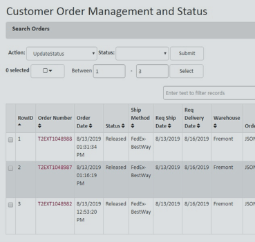 Mastershipper dashboard screenshot