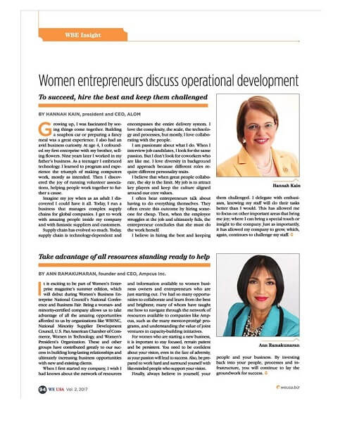 WE Insight Hannah Kain July 2017